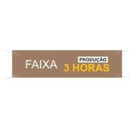 Faixa Impressa em 3 Horas      